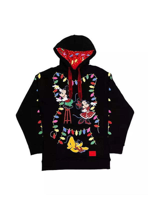 Loungefly Disney Mickey’s Light Up Decorations Christmas Sweatshirt Hoodie