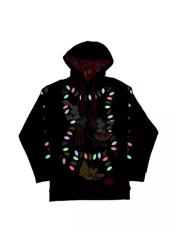 Loungefly Disney Mickey’s Light Up Decorations Christmas Sweatshirt Hoodie