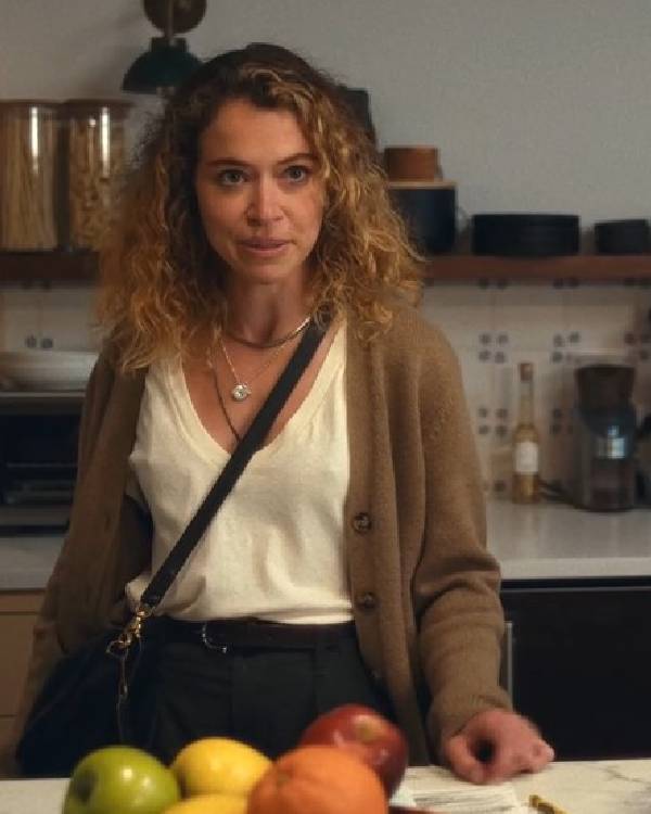 Maximum Pleasure Guaranteed Tatiana Maslany Brown Cardigan