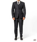 Men's Black Pinstripe 3-Piece Suit – Thomas Peaky Style Formal Outfit