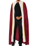 Men’s Burgundy Velvet King’s Cape