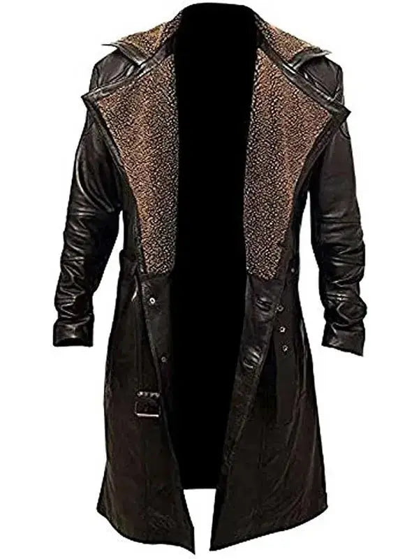 Men’s German WW2 Leather Trench Coat