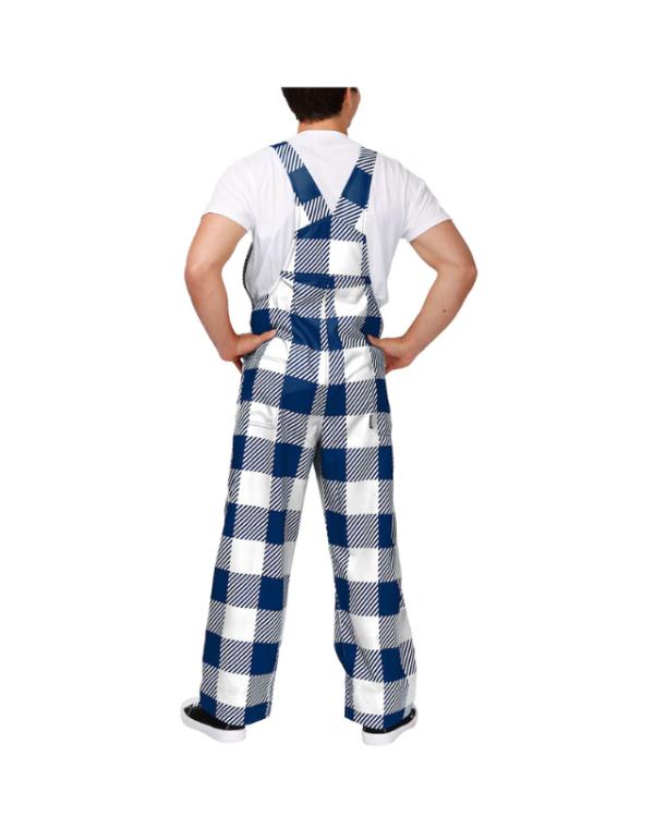 Men’s Navy Dallas Cowboys Big Logo Plaid Overall