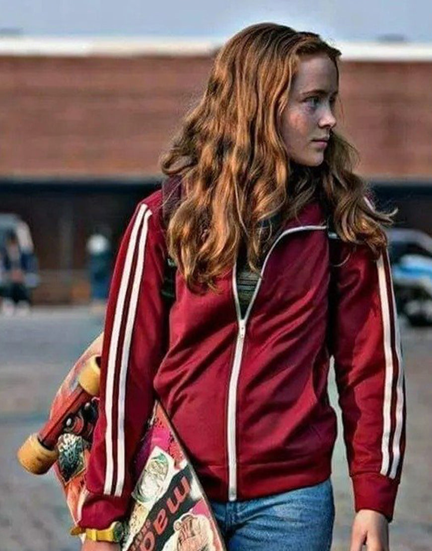 Stranger Things S04 Sadie Sink Red Track Jacket