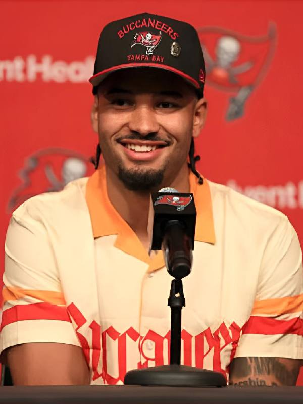 Tampa Bay Buccaneers Press Conference Emeka Egbuka Shirt