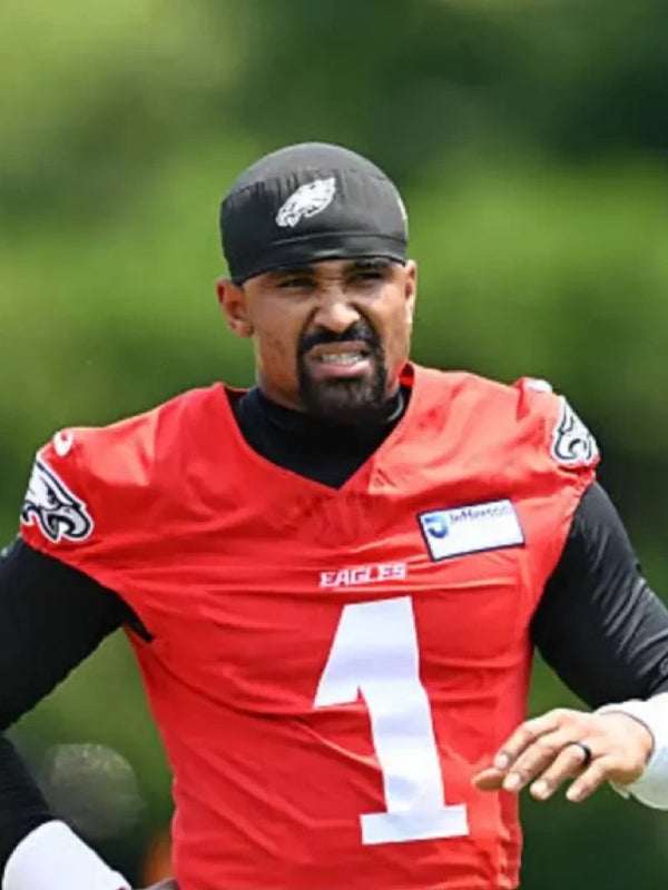 Jalen Hurts Philadelphia Eagles OTA Red Jersey