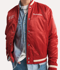 Abercrombie Budweiser Varsity Bomber Jacket
