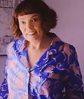 The Roses Olivia Colman Blue Printed Shirt