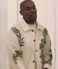 Celebs Go Dating S14 Paul C Brunson Leaf Embroidered Jacket