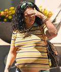 Rihanna LA 2025 Striped Polo Shirt