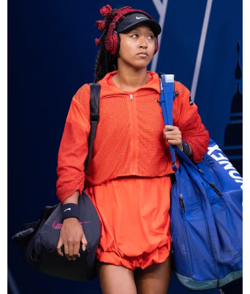 Naomi Osaka 2025 US Open Orange Jacket