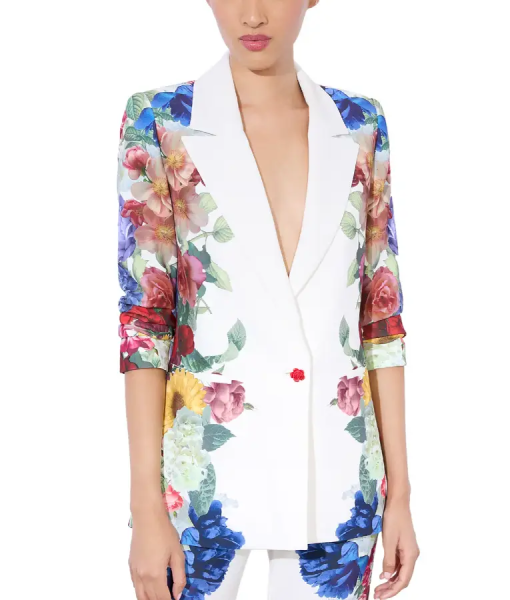 Good Morning America Danielle Fishel Floral Blazer