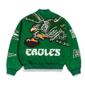 Unisex Kelly Green Varsity Wool Jacket