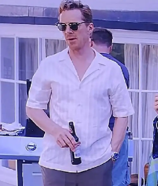 The Roses Benedict Cumberbatch White Striped Shirt
