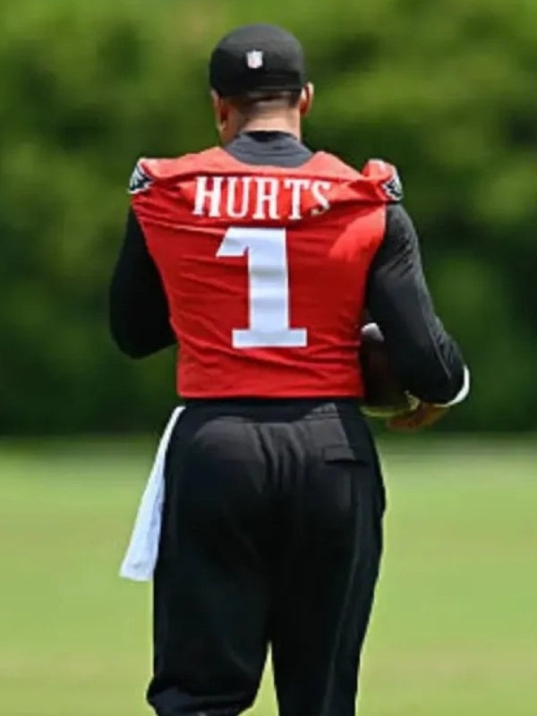Jalen Hurts Philadelphia Eagles OTA Red Jersey