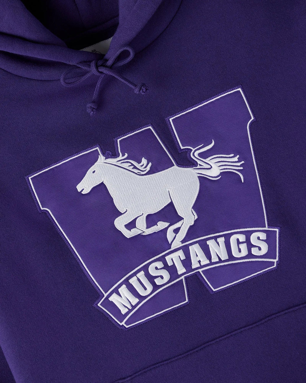 Unisex Campus Western Purple Fleece Hoodie