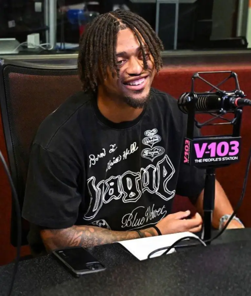 A.J.Terrell The Big Tigger Morning Show with Jazzy McBee Black T-shirt