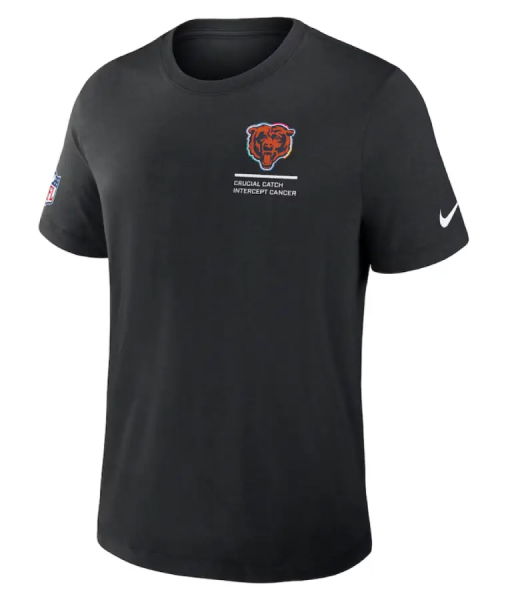 Chicago Bears Black 2025 Crucial Catch T-Shirt