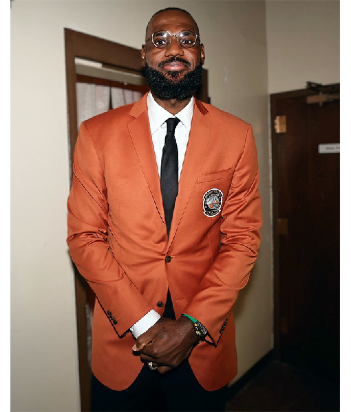 Lebron James NBA Orange Jacket