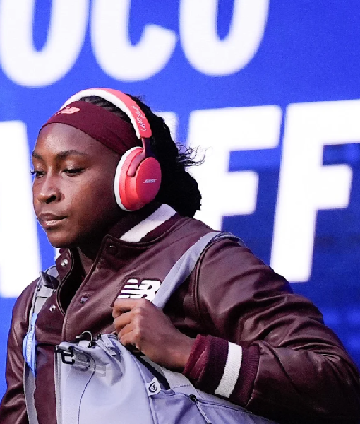 Coco Gauff 2025 US Open Leather Jacket