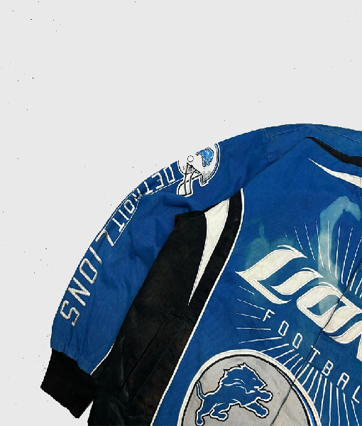 Vintage Detroit Lions Blue Racing Jacket