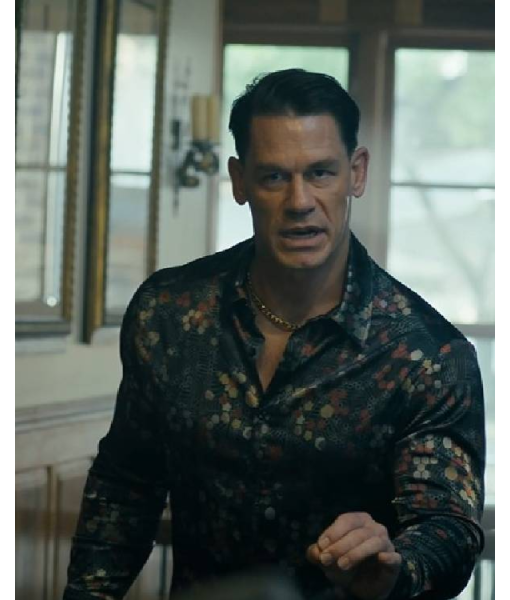 Peacemaker John Cena Green Floral Patterned Shirt