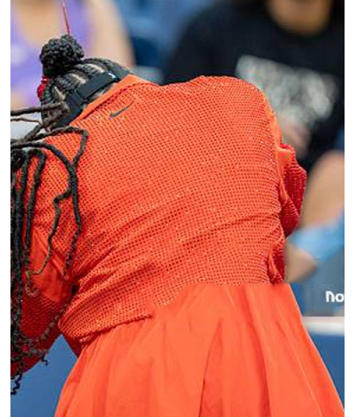Naomi Osaka 2025 US Open Orange Jacket