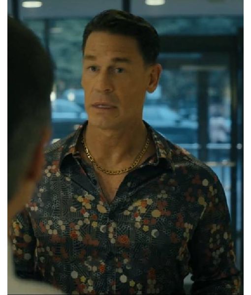 Peacemaker John Cena Green Floral Patterned Shirt