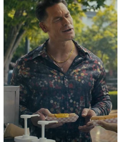 Peacemaker John Cena Green Floral Patterned Shirt