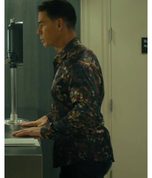 Peacemaker John Cena Green Floral Patterned Shirt