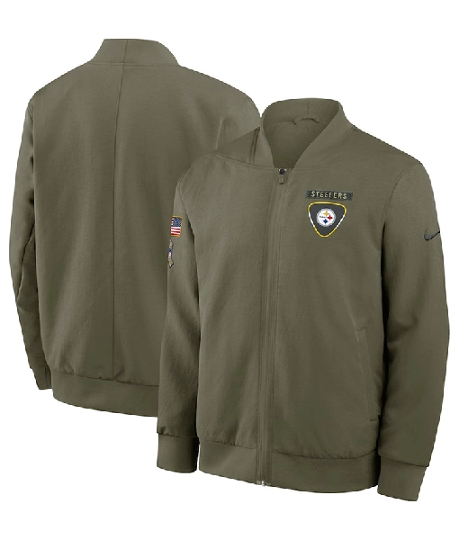 Pittsburgh Steelers 2025 Salute To Service Bomber Jacket