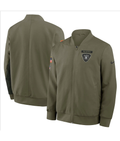 Las Vegas Raiders 2025 Salute To Service Bomber Jacket