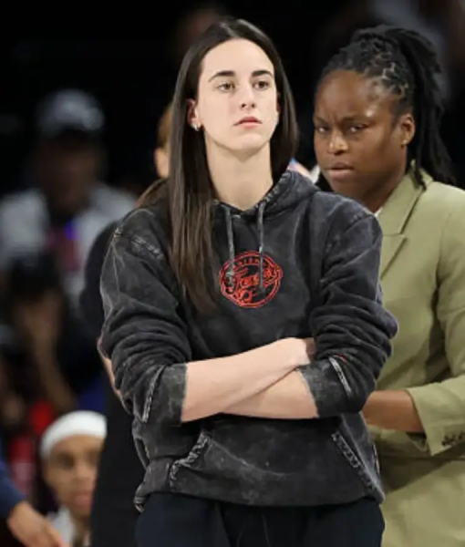 Caitlin Clark 2025 WNBA Playoffs Semifinal Black Hoodie