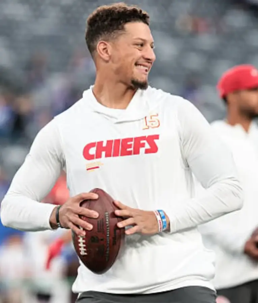 Patrick Mahomes Kansas City Chiefs White Hoodie