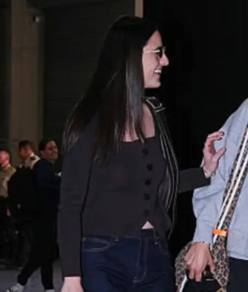 Caitlin Clark 2025 WNBA Playoffs Semifinal Black Cardigan