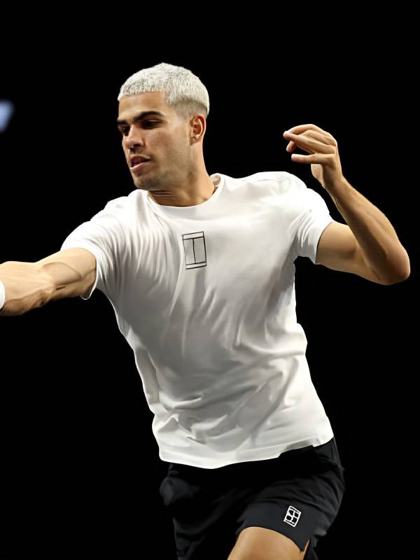 Carlos Alcaraz Team Europe 2025 Laver Cup White T-Shirt