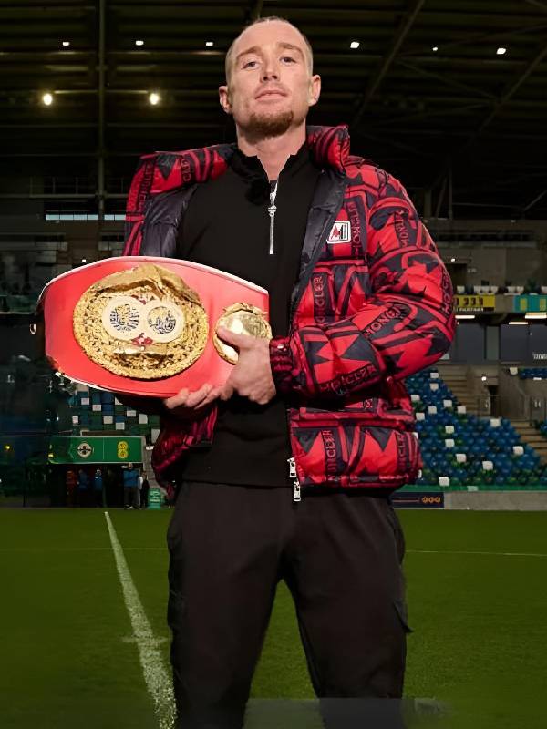 Paddy Donovan Face Off IBF World Title Fight Graphic Puffer Jacket