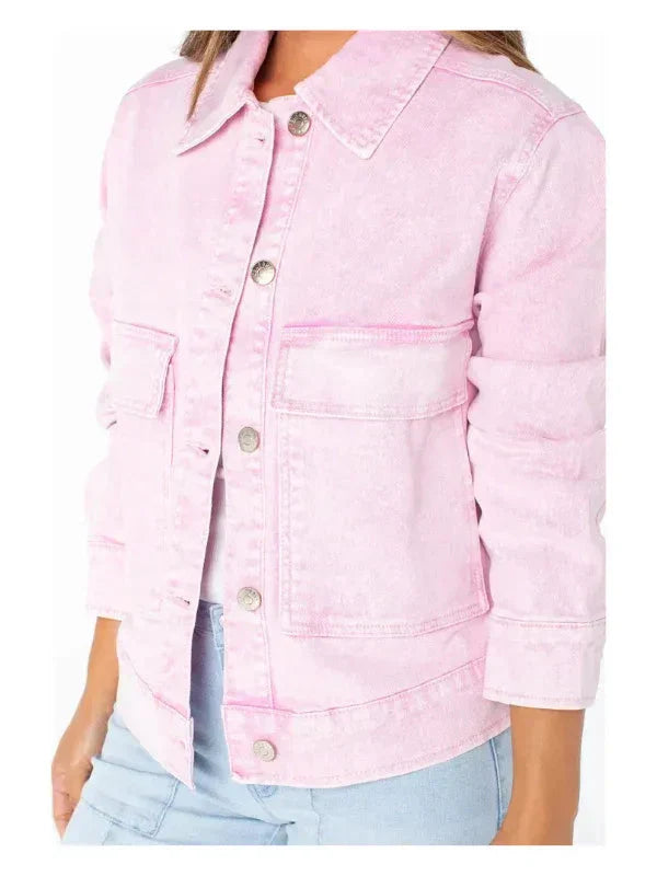 Women’s Celebrity Pink Oversized Denim Jacket