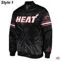 Miami Heat Pick & Roll Full-Snap Satin Jacket
