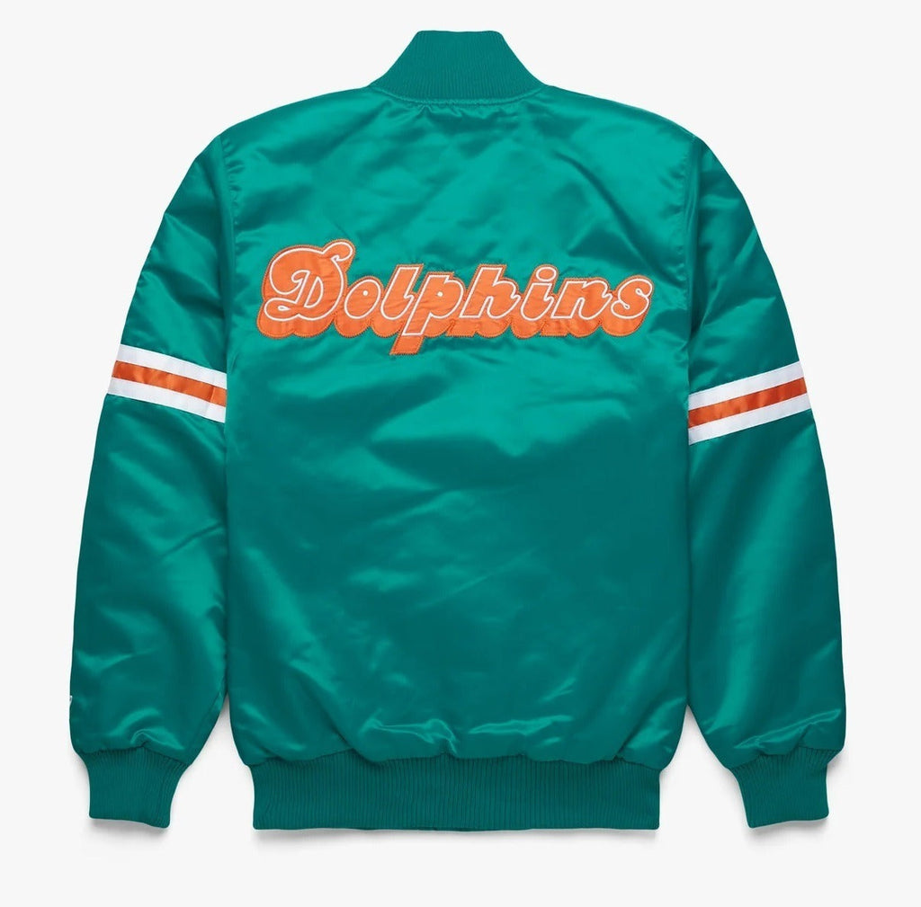 Miami Dolphins Retro Classic Rib Wool Varsity Jacket