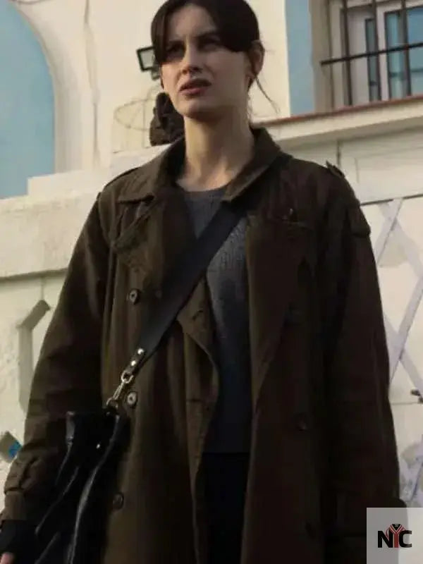 Milena Smit The Snow Girl Green Coat