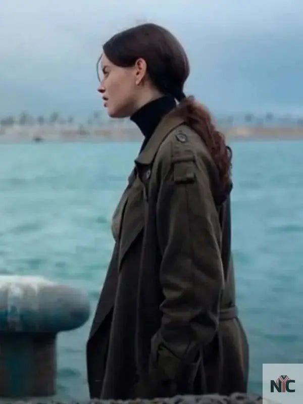 Milena Smit The Snow Girl Green Coat
