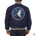 Minnesota Timberwolves Navy Varsity Wool Jacket