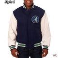 Minnesota Timberwolves Varsity Wool & Leather Jacket