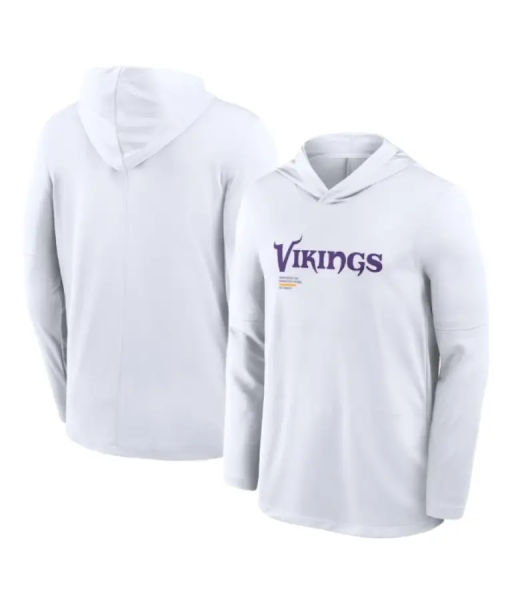 Kevin O’Connell Minnesota Vikings White Hoodie T-Shirt