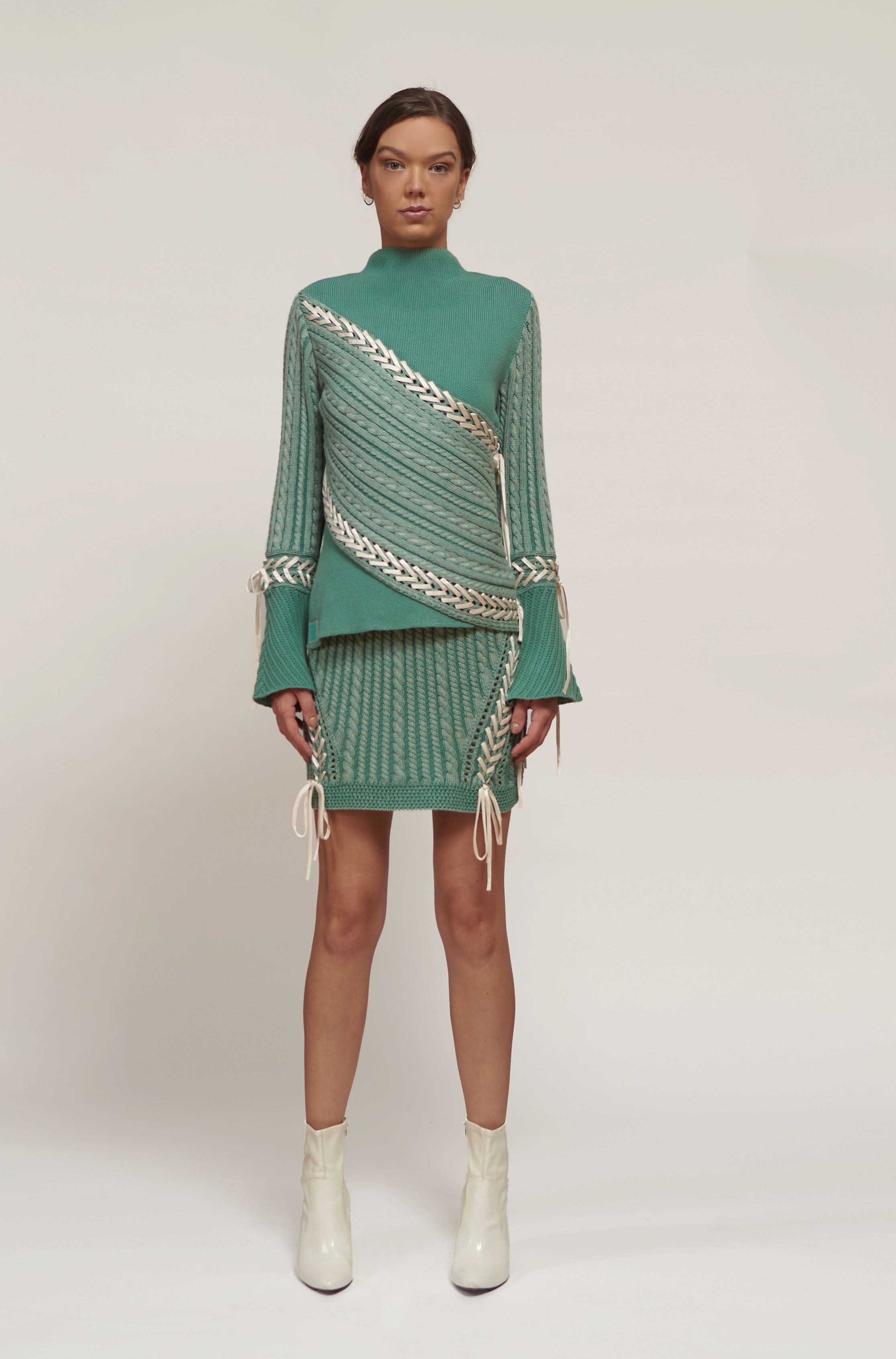 Primakind Mirella Knit Top And Skirt Set Two Piece