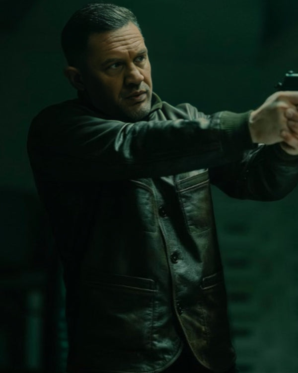 MobLand 2025 Tom Hardy Leather Jacket