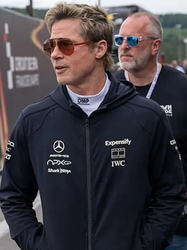 Movie F1 2025 Brad Pitt Black Hoodie