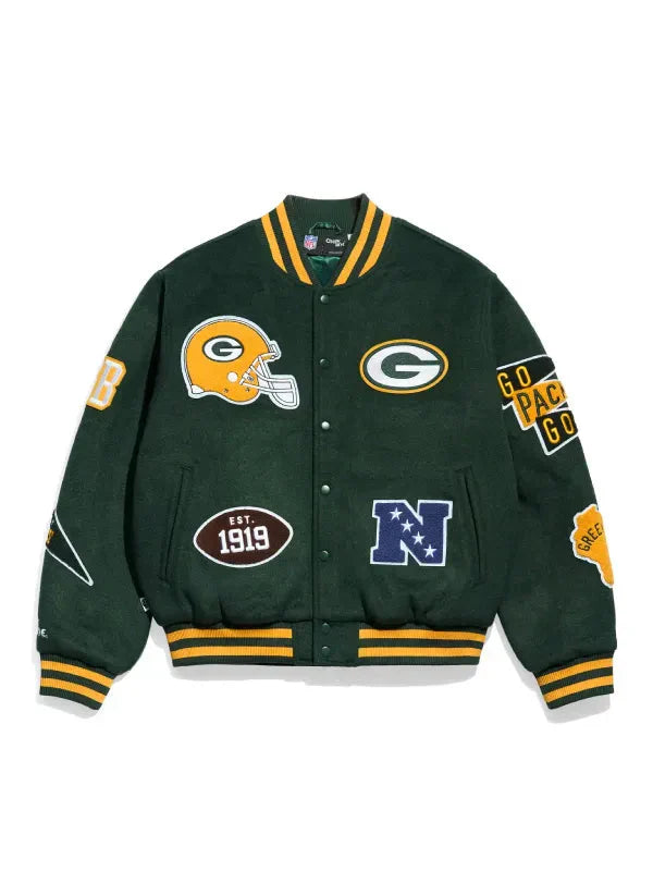 NFL Green Bay Packers Pennant Varsity Jacket