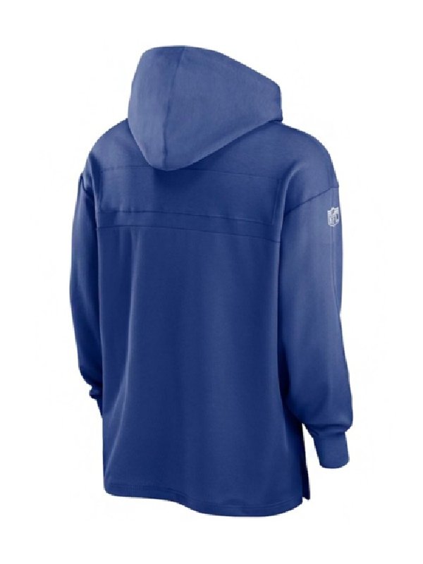 New York Giants Sideline Blue Hoodie
